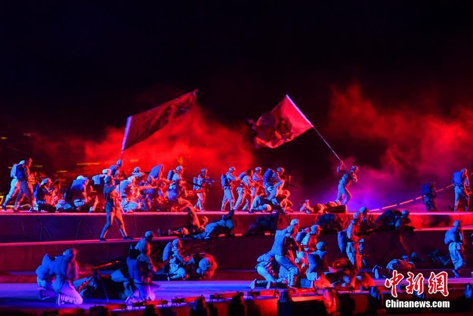 &ldquo;紅色圣地&rdquo;西柏坡上演大型實景劇《新中國從這里走來》